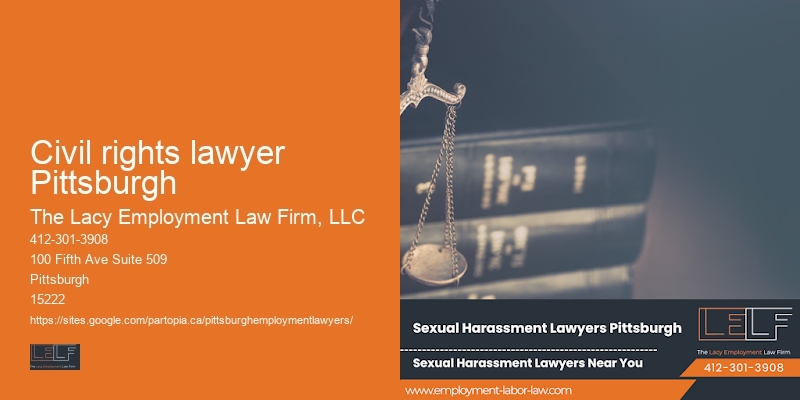 Civil rights lawyer Pittsburgh Workplace Legal Issues