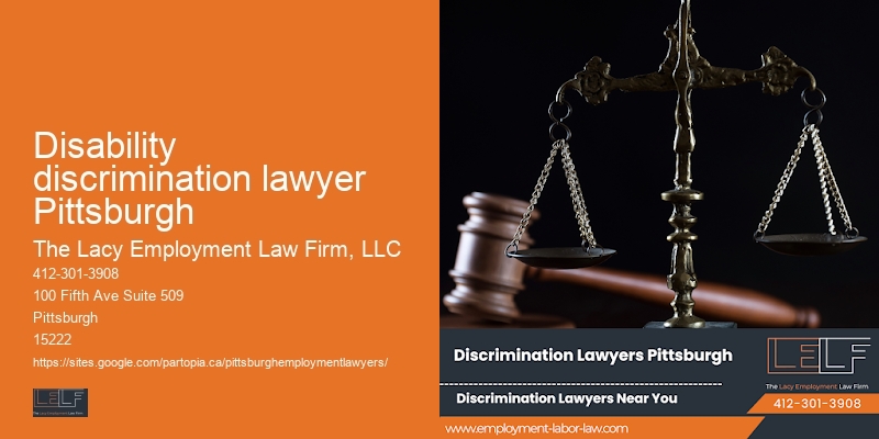 Employment law attorney Disability discrimination lawyer Pittsburgh