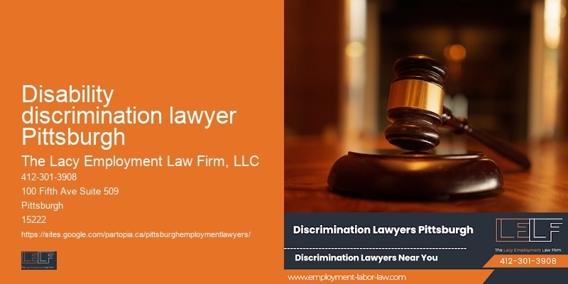 Attorney Specializing in Job Termination in Disability discrimination lawyer Pittsburgh
