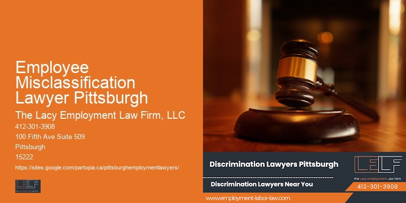 Employee Misclassification Lawyer Pittsburgh Employment Rights Advocacy Services