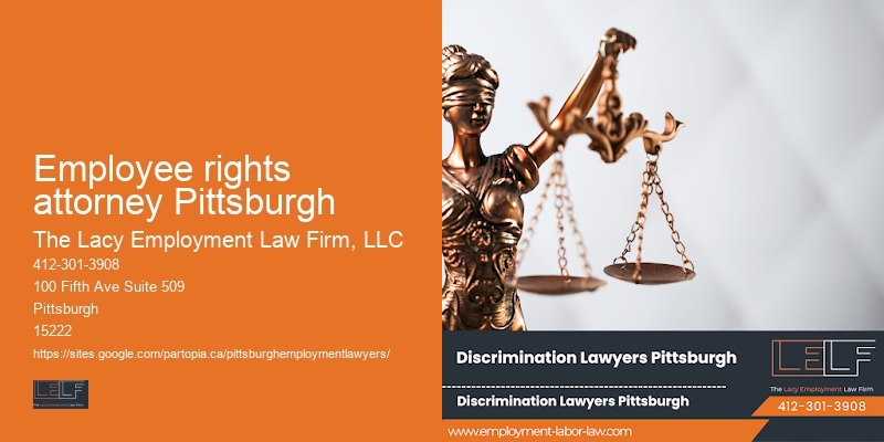 Employment law consultation Employee rights attorney Pittsburgh