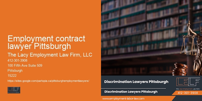 Employment contract lawyer Pittsburgh employment legal advisor