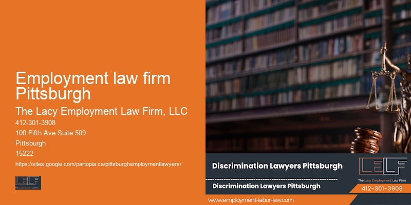 Workplace harassment attorney Employment law firm Pittsburgh