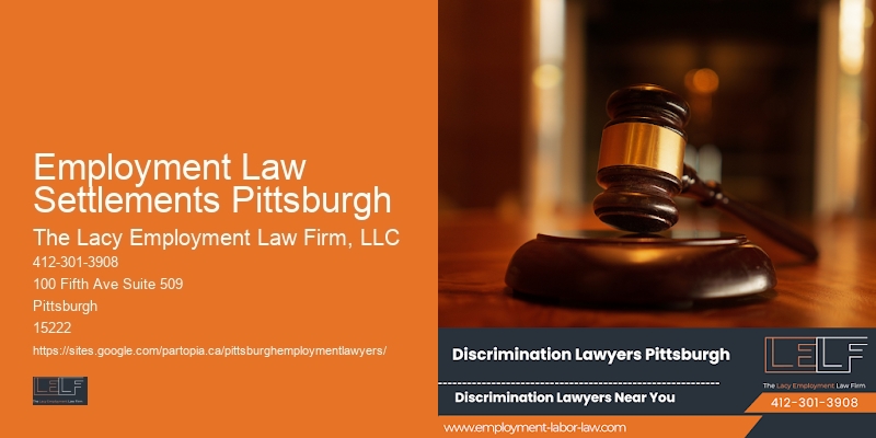 Professional employment law Employment Law Settlements Pittsburgh