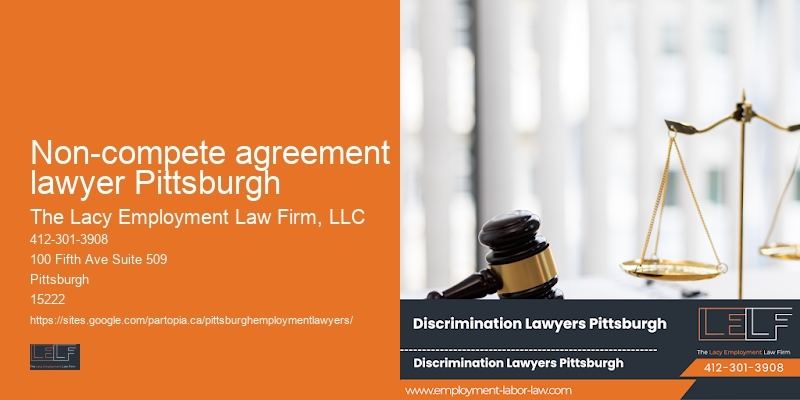 Sexual harassment attorney Non-compete agreement lawyer Pittsburgh
