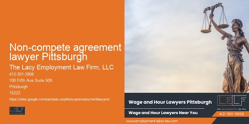 Non-compete agreement lawyer Pittsburgh sexual harassment legal expert