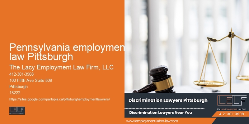 Pennsylvania employment law Pittsburgh severance lawyer