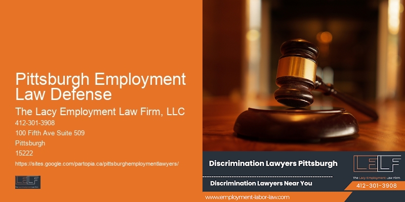 Wrongful Termination Advice and Legal Services in Pittsburgh Employment Law Defense
