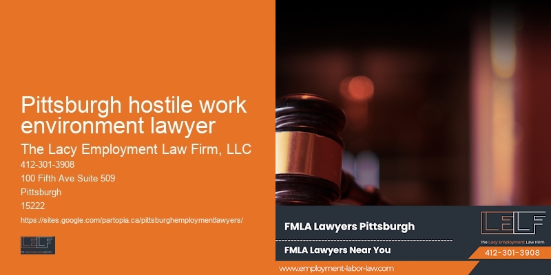 Employment contract attorney near me Pittsburgh hostile work environment lawyer