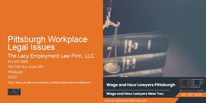 Pittsburgh Workplace Legal Issues employment law mediation services