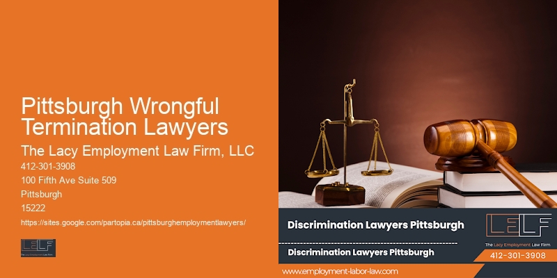 Legal Solutions for Employment Law Issues in Pittsburgh Wrongful Termination Lawyers