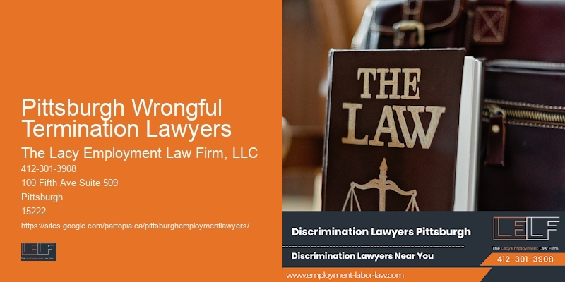 Pittsburgh Wrongful Termination Lawyers workplace harassment expert attorney