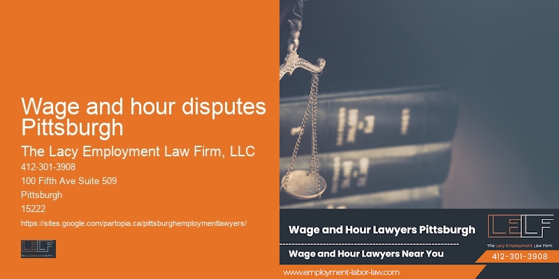 Severance law firm Wage and hour disputes Pittsburgh