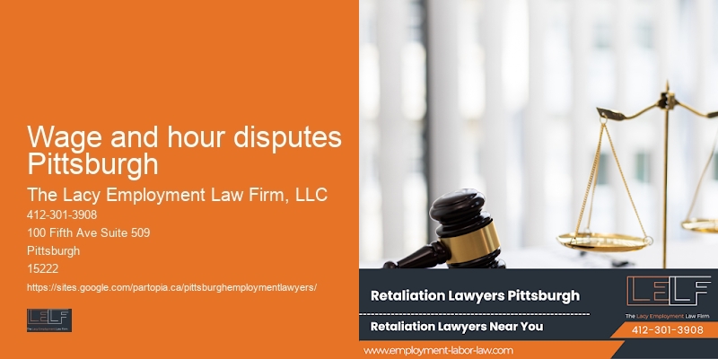 Employment Law Specialist in Wage and hour disputes Pittsburgh