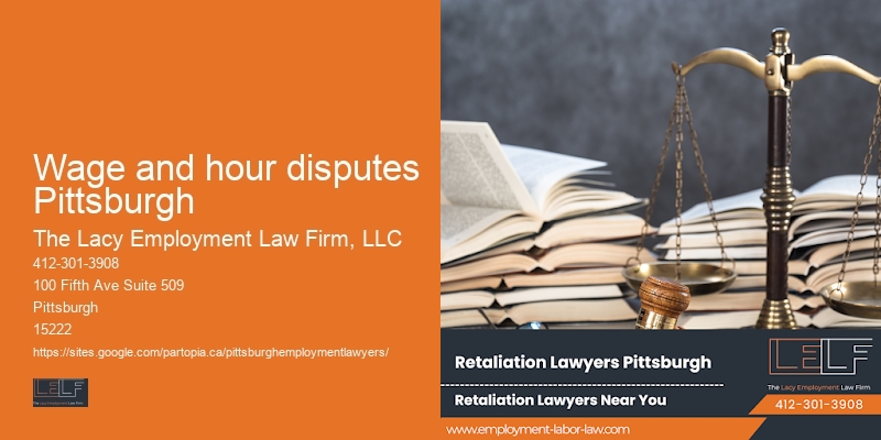 Legal counsel for Wage and hour disputes Pittsburgh workers