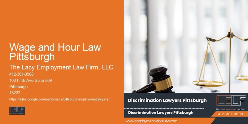 Wage and Hour Law Pittsburgh workplace legal advice