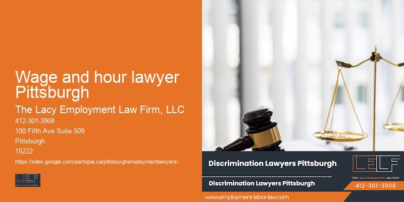 Wage and hour lawyer Pittsburgh employment lawyer