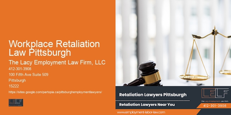Workplace Retaliation Law Pittsburgh Employment Law Consultation