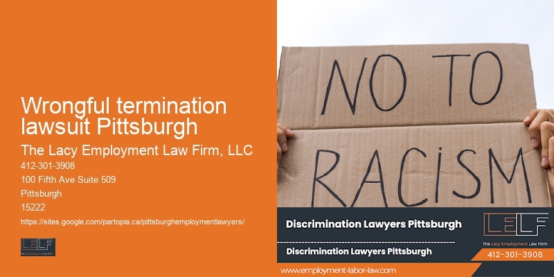 Wrongful termination lawsuit Pittsburgh ADA Compliance Attorneys