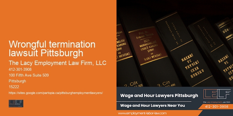 Severance lawyer near me Wrongful termination lawsuit Pittsburgh