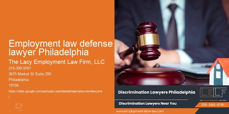 Employment law defense lawyer Philadelphia