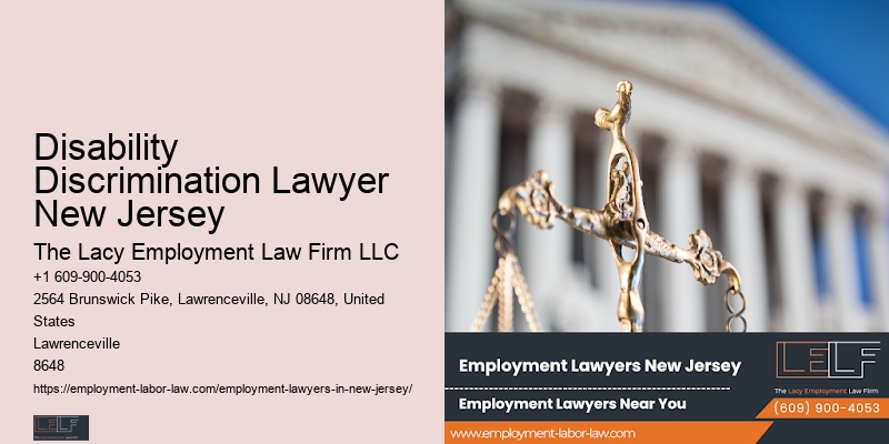 Affordable Employment Attorneys Disability Discrimination Lawyer New Jersey