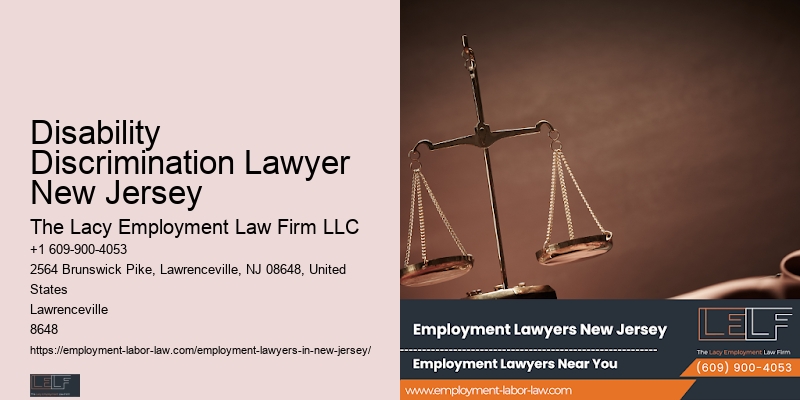 Disability Discrimination Lawyer New Jersey Workplace Issues Lawyer
