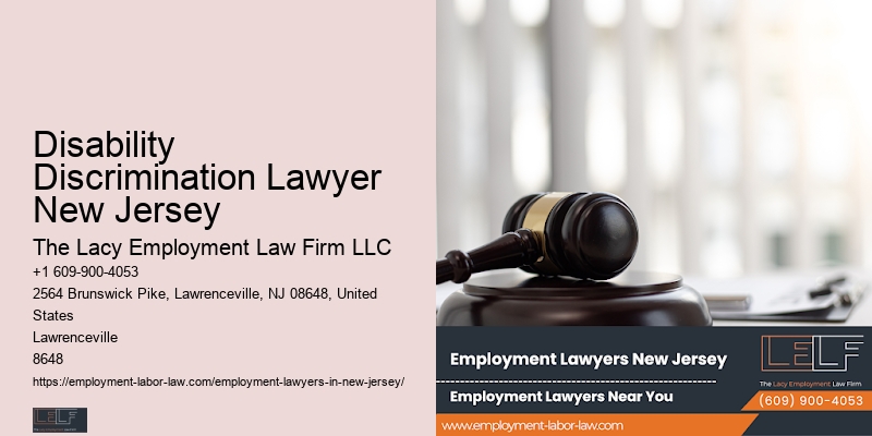 Severance Agreement Attorney Disability Discrimination Lawyer New Jersey