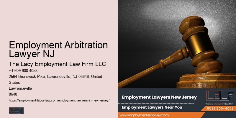 Employment Arbitration Lawyer NJ Employment Law Practices