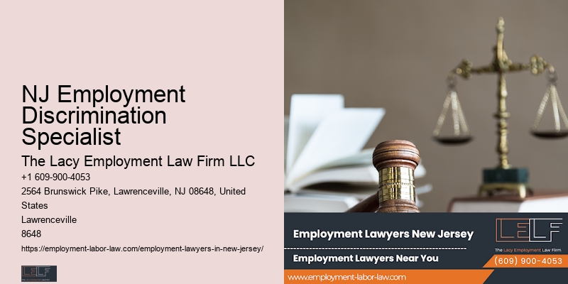 NJ Employment Discrimination Specialist Employment Compliance Lawyer