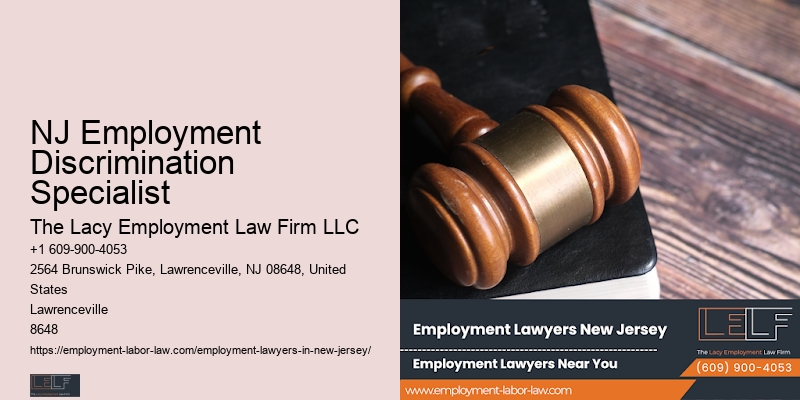 NJ Employment Discrimination Specialist Workplace Law Consultation