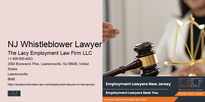 NJ Whistleblower Lawyer Employment Law Advice
