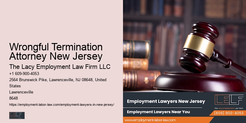 Wrongful Termination Attorney New Jersey Whistleblower Protection Lawyer
