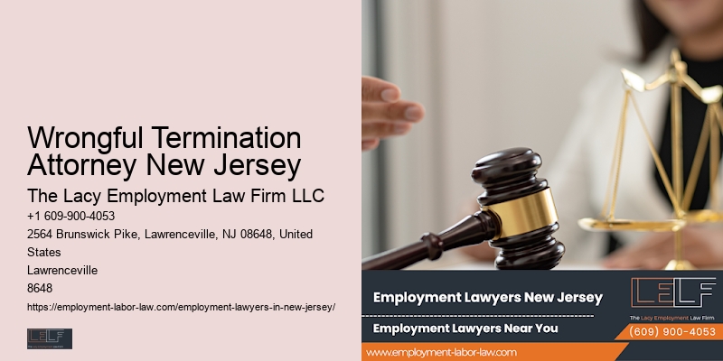 Wrongful Termination Attorney New Jersey Workplace Safety Attorney