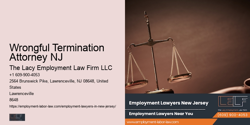 Wrongful Termination Attorney NJ Employee Legal Support