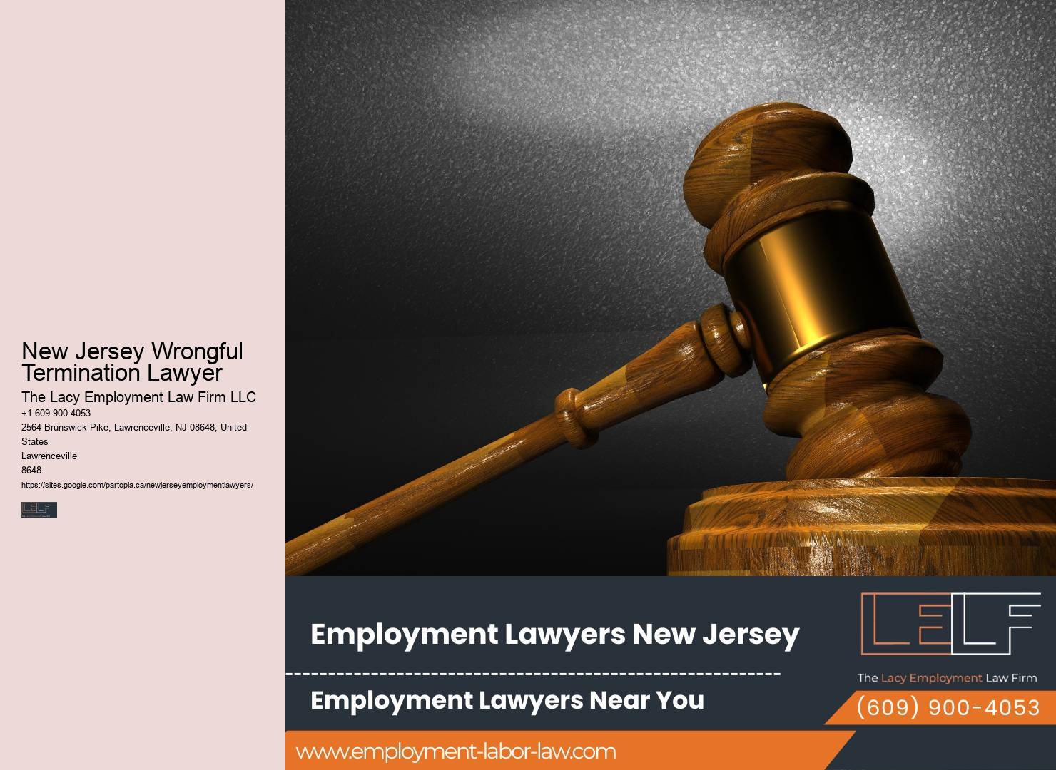 New Jersey Wrongful Termination Lawyer Employment Legal Specialist