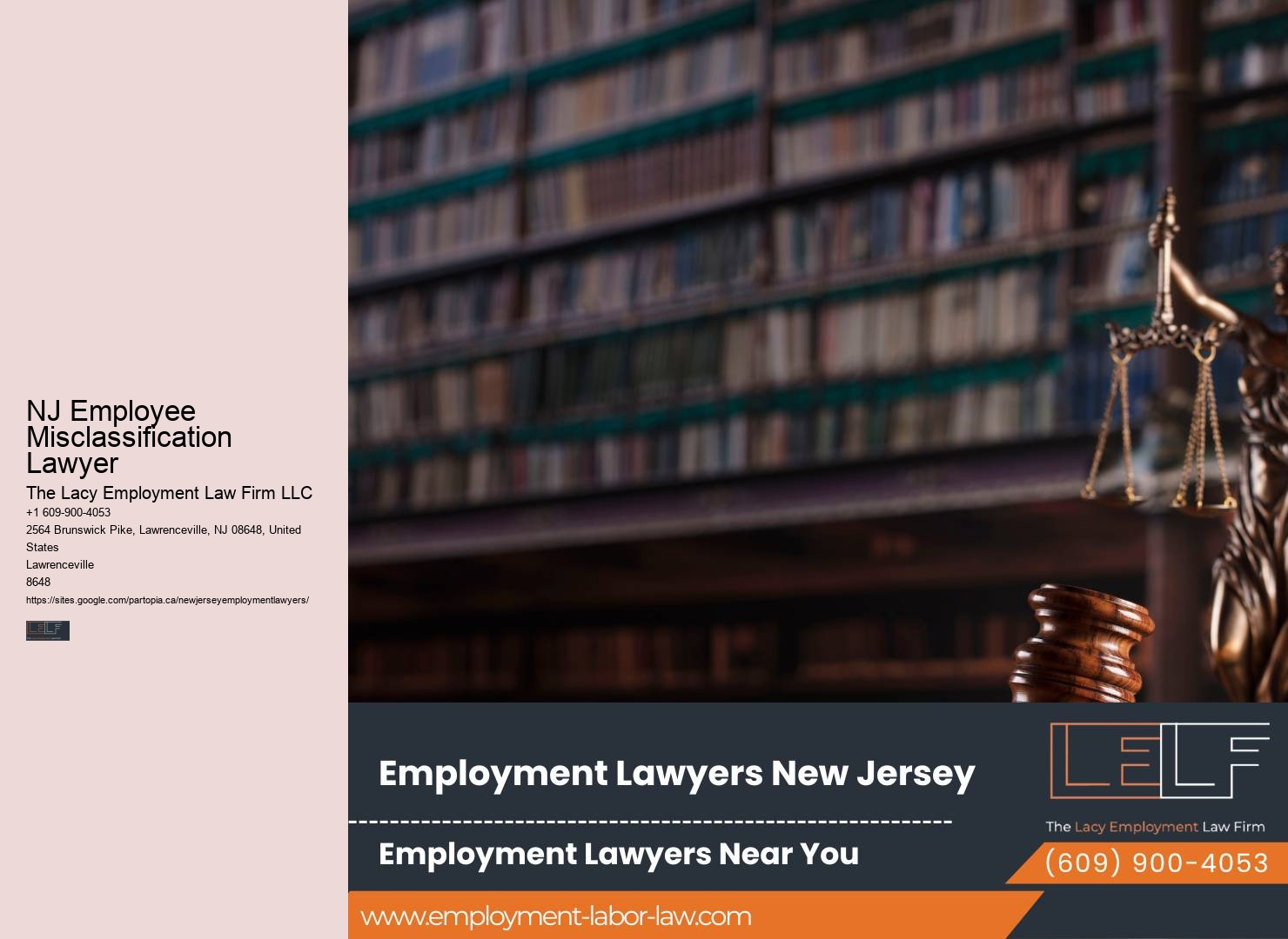 NJ Workplace Rights Legal Advice
