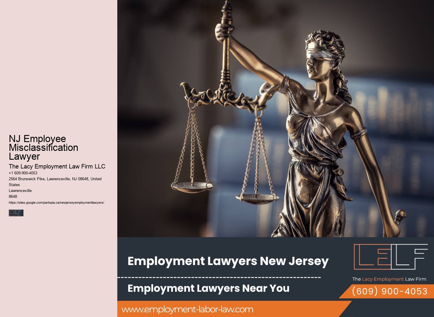 NJ Employee Misclassification Lawyer Wrongful Termination Lawyer