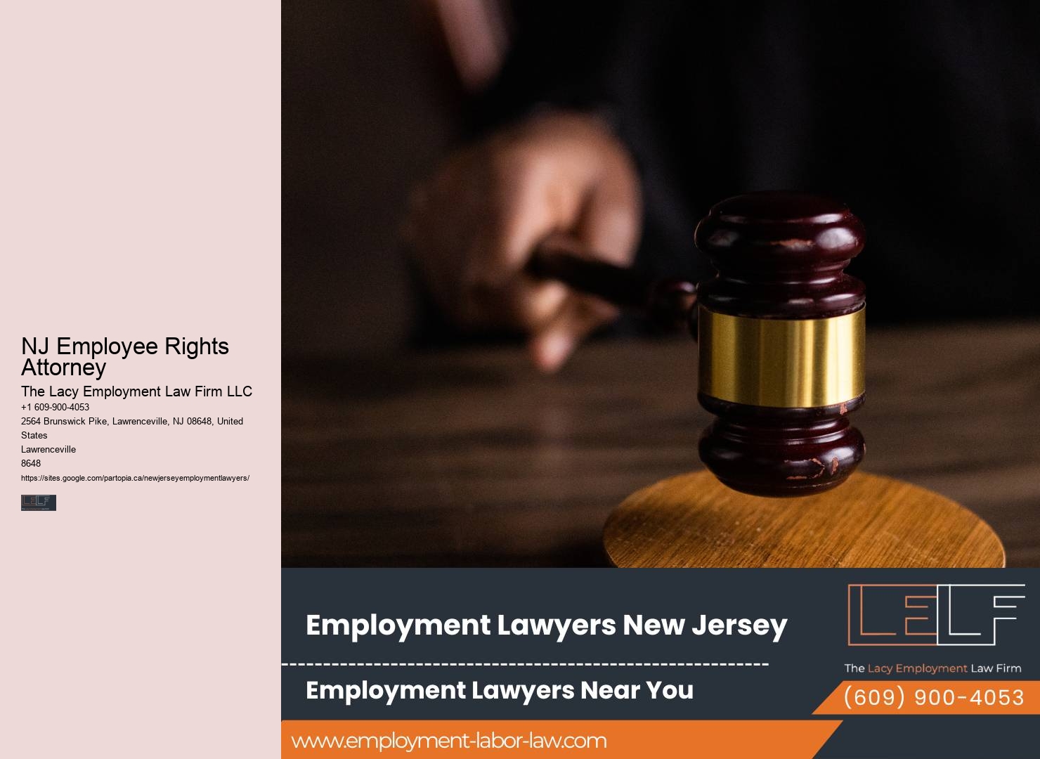 NJ Employee Rights Attorney Employment Counsel
