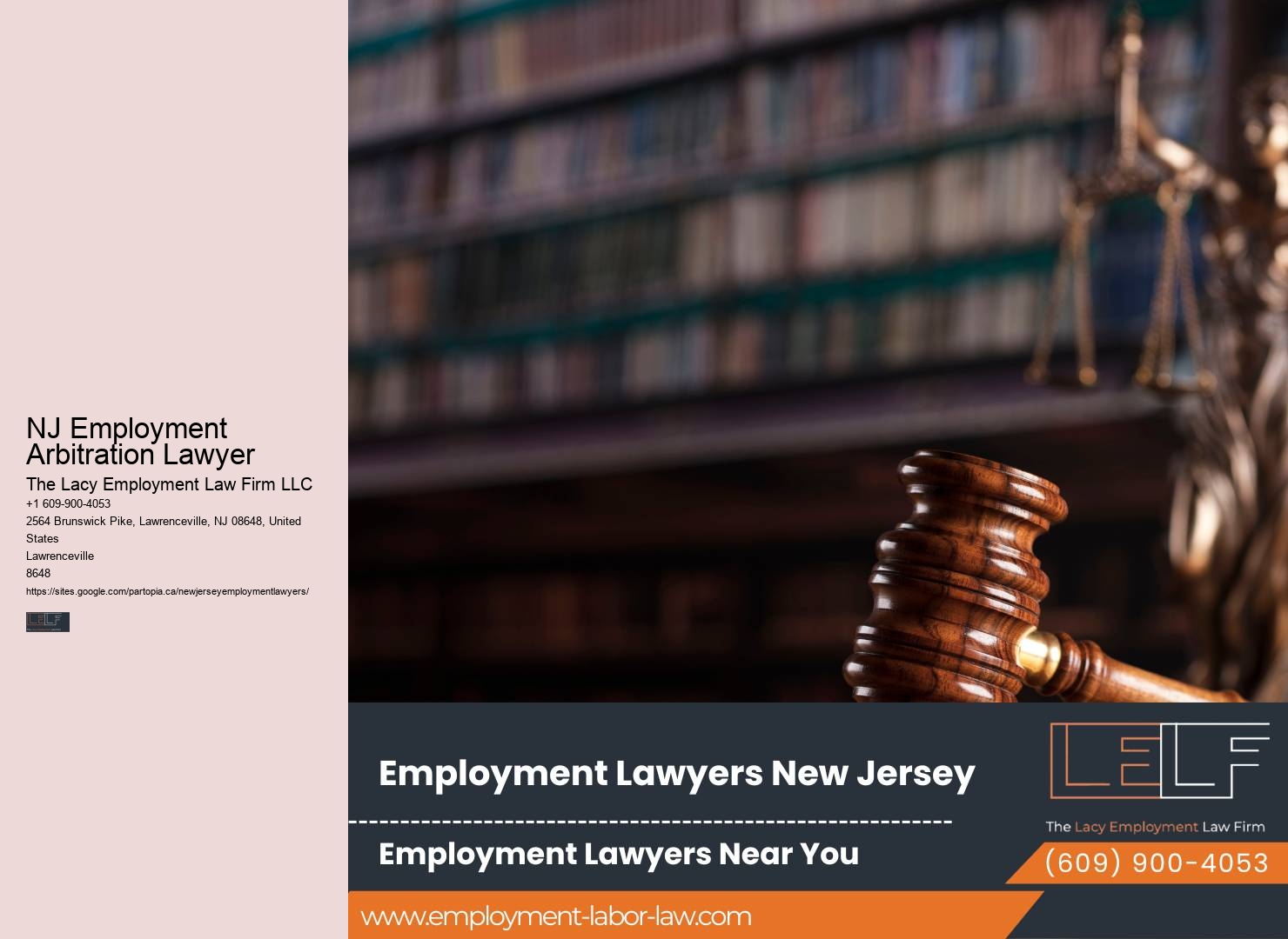 NJ Employment Arbitration Lawyer Employee Law Attorney