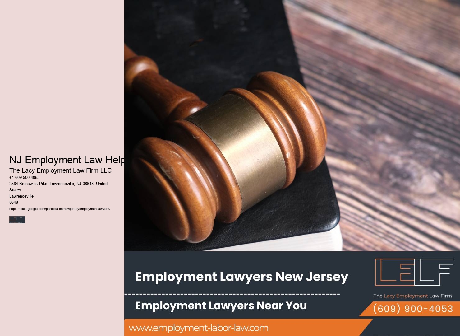 NJ Employment Law Help Workplace Attorney