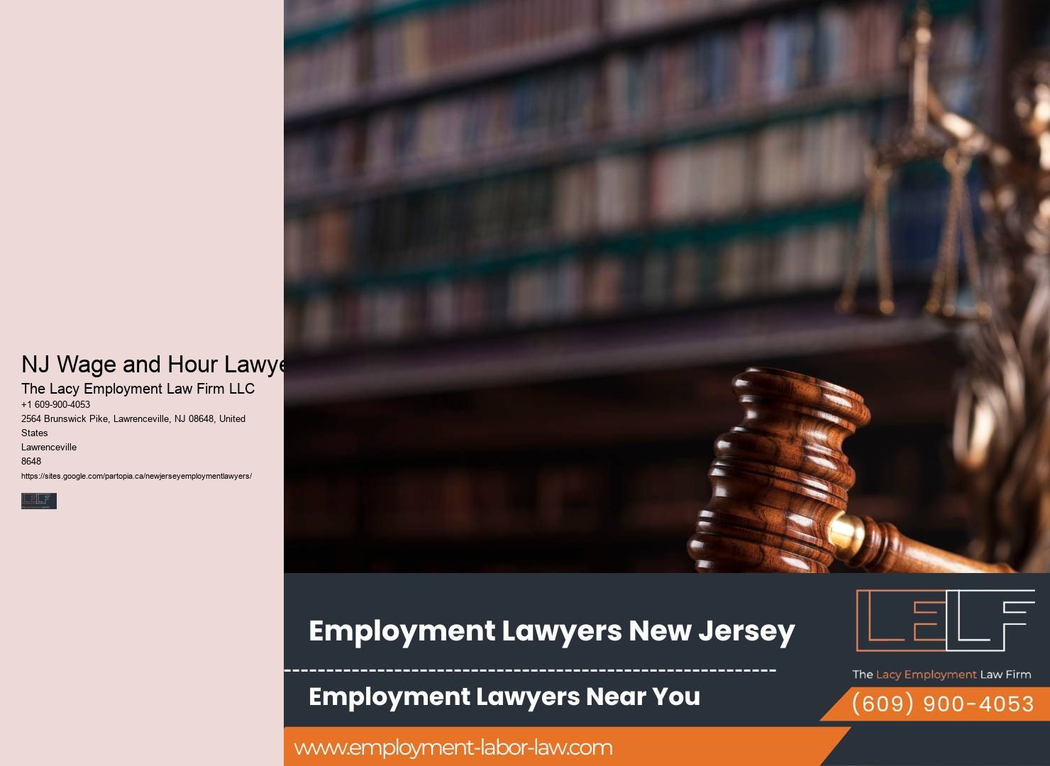 NJ Wage and Hour Lawyer Employment Discrimination Attorney