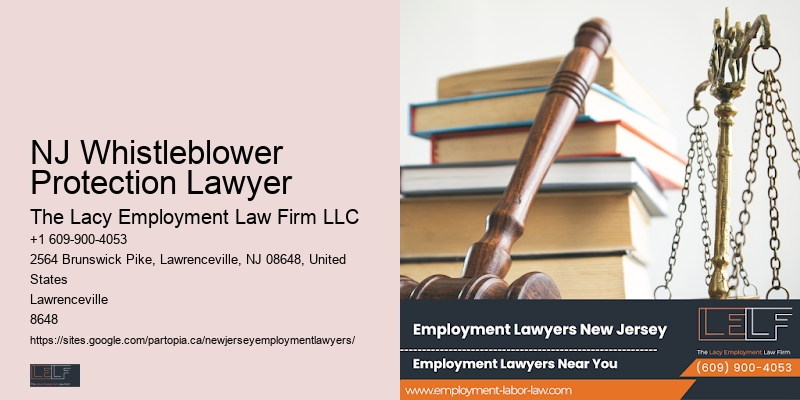 NJ Whistleblower Protection Lawyer