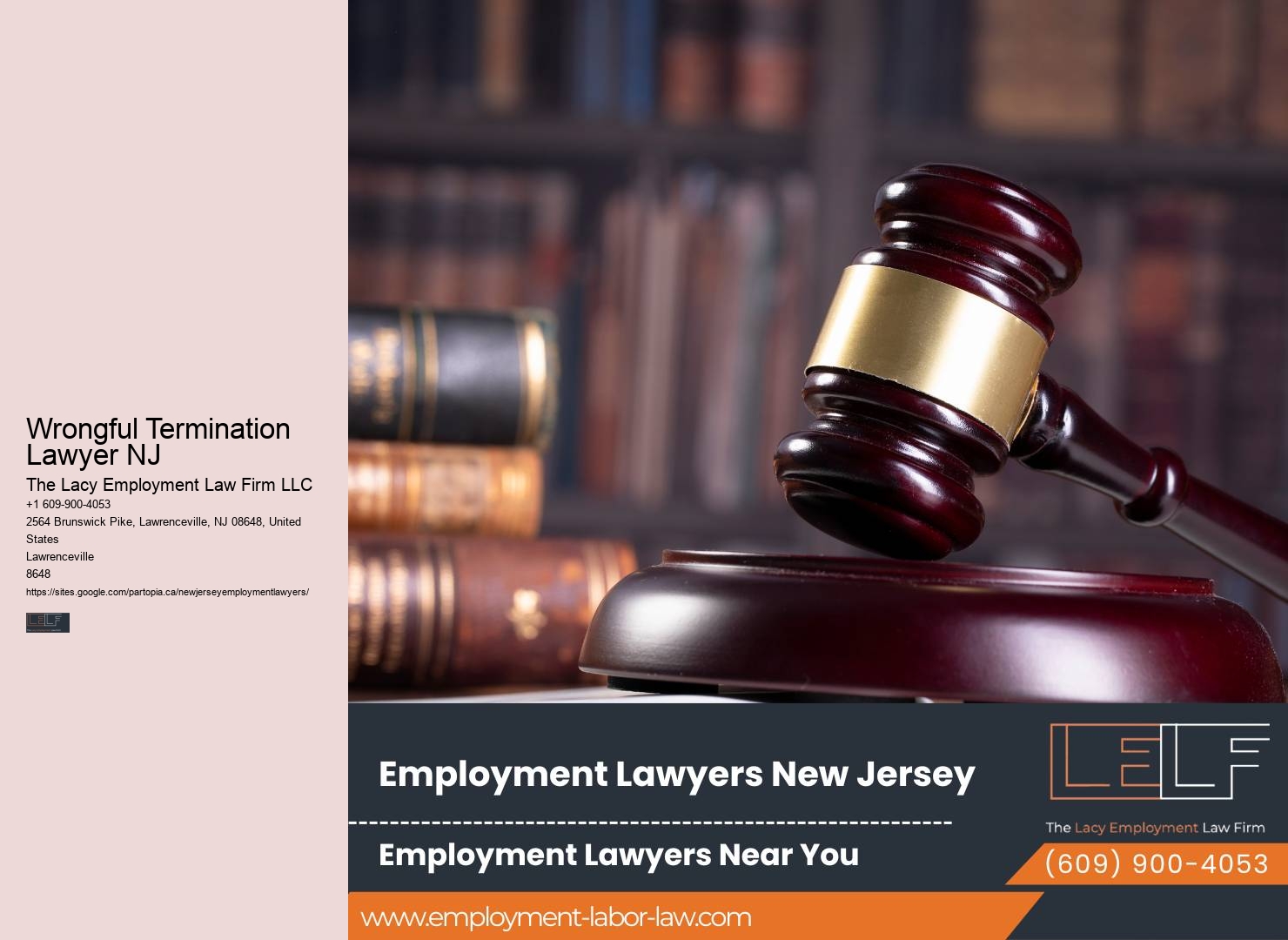 Wrongful Termination Lawyer NJ Employment Law Firm