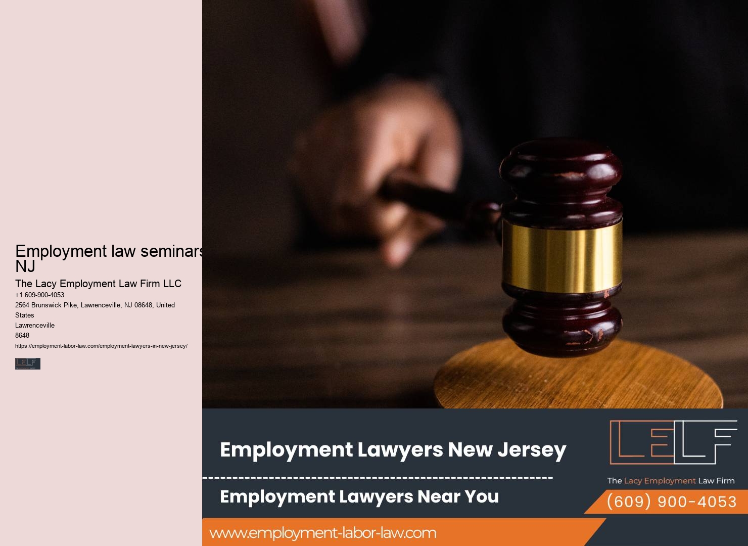 NJ Employment Lawyers for Wrongful Dismissal