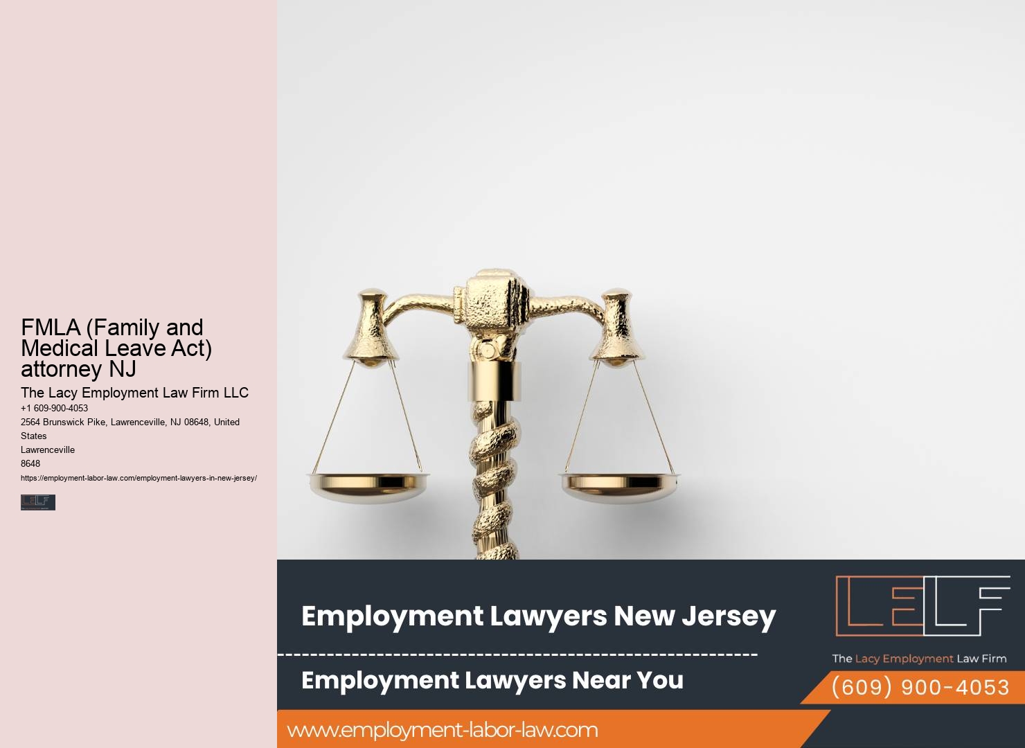 FMLA (Family and Medical Leave Act) attorney NJ