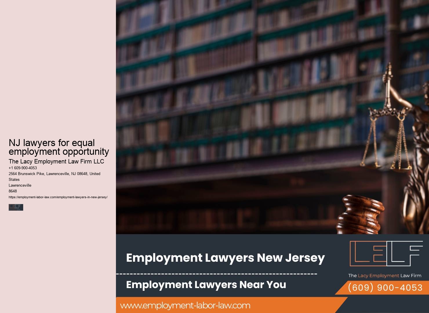 NJ Employment Lawyers for Contract Disputes