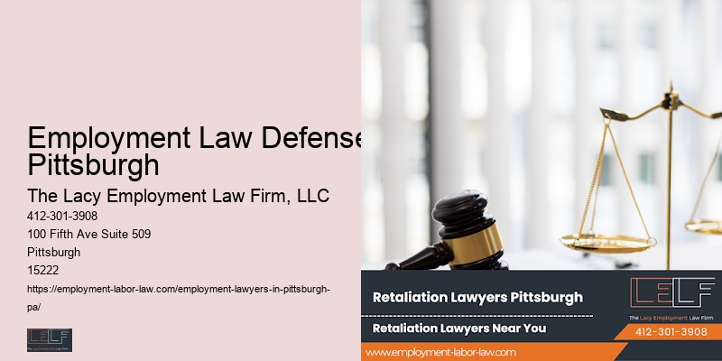 Employment law advice Employment Law Defense Pittsburgh