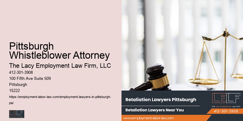 Pittsburgh Whistleblower Attorney Employment Legal Issues